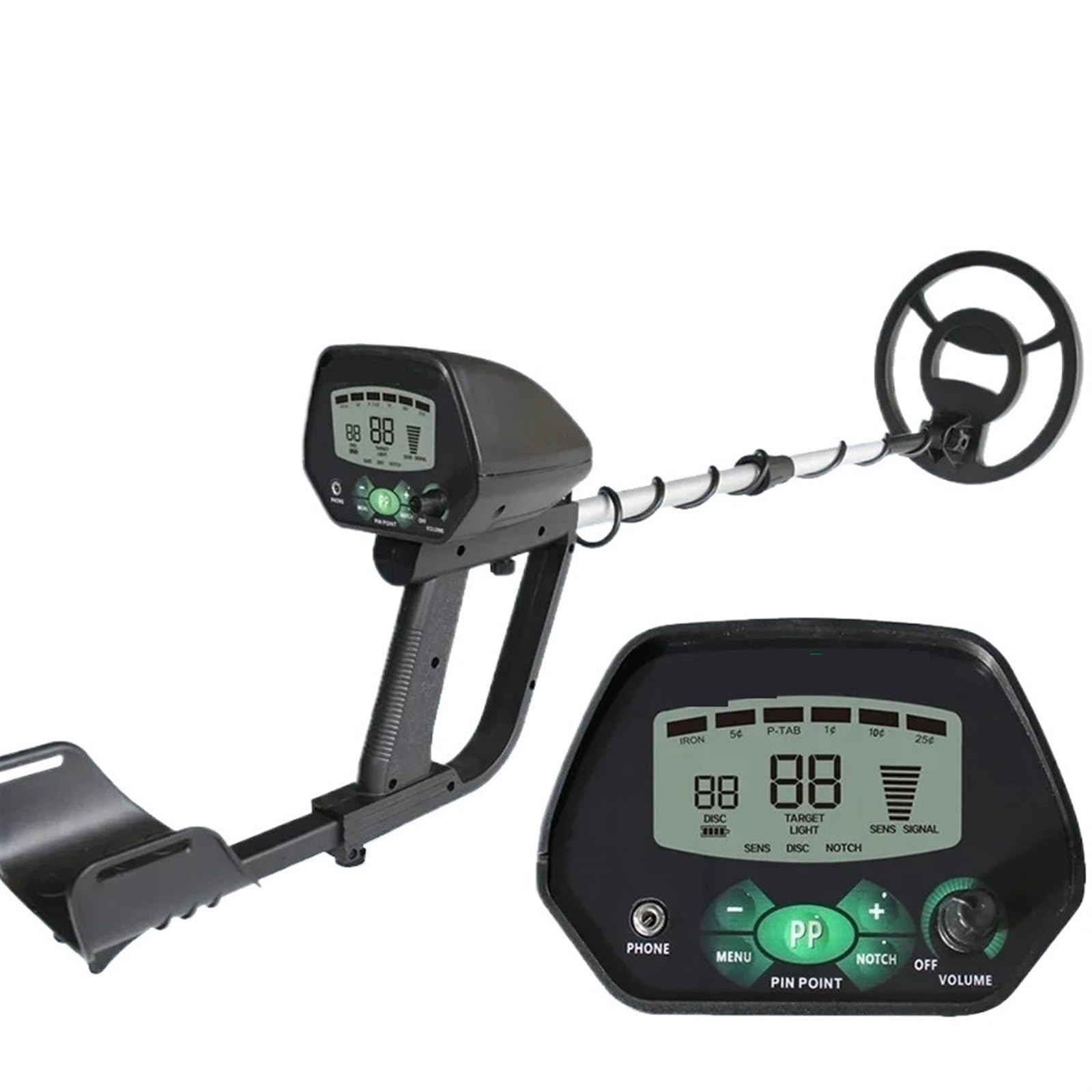JVDDI High Accuracy Professional Underground LCD Metal Detector Metal Detector With Memory Function Backlight Adjustable