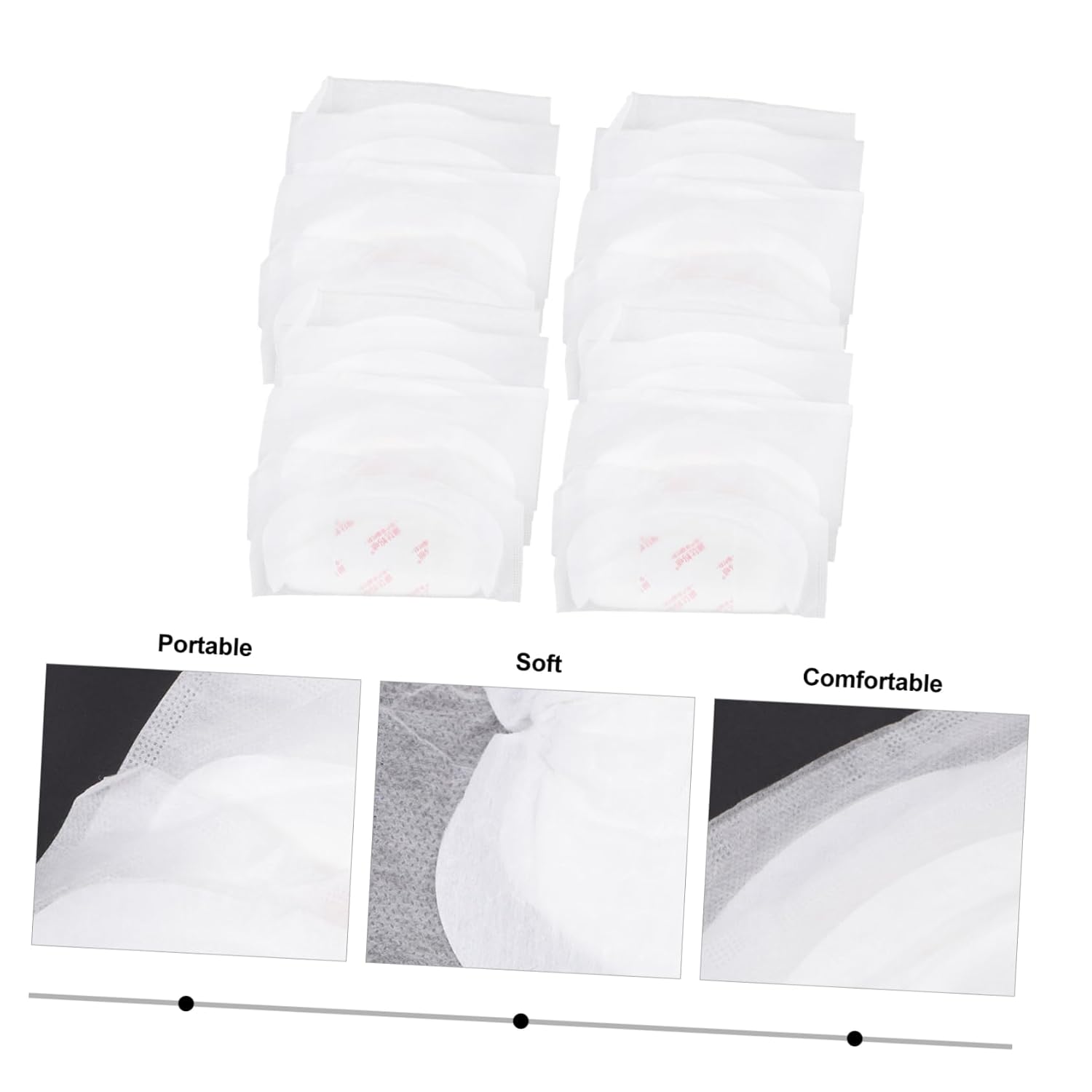 50pcs Breastfeeding Nursing Pads Disposable Leakproof Pads Non-Woven Material Super Absorbent Comfortable for Breastfeeding