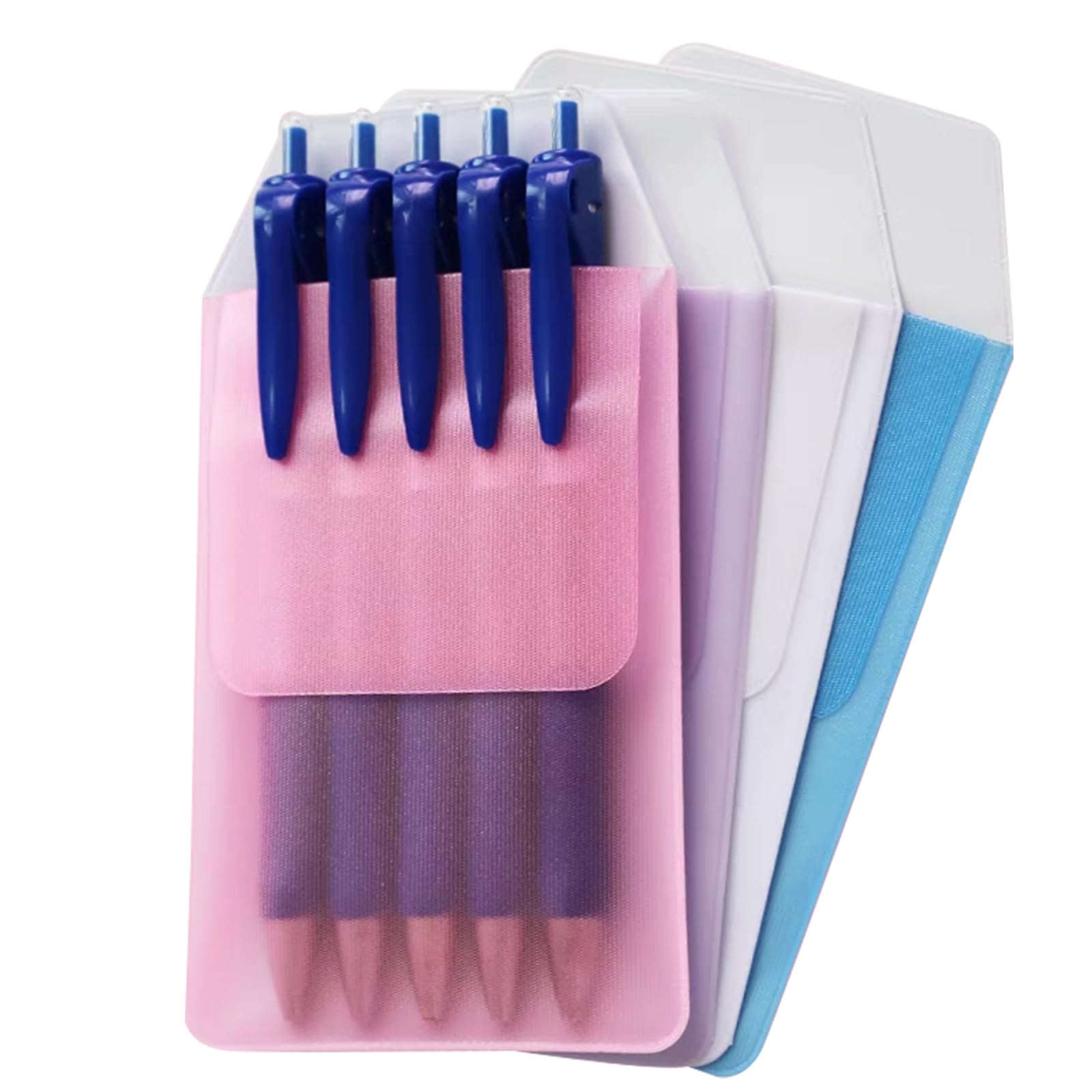 Porte-stylo De Poche Pour Infirmière - Lot De 4 Couleurs - PVC Imperméable - Pour Blouse, Bureau, école - 15,7x8,5 Cm