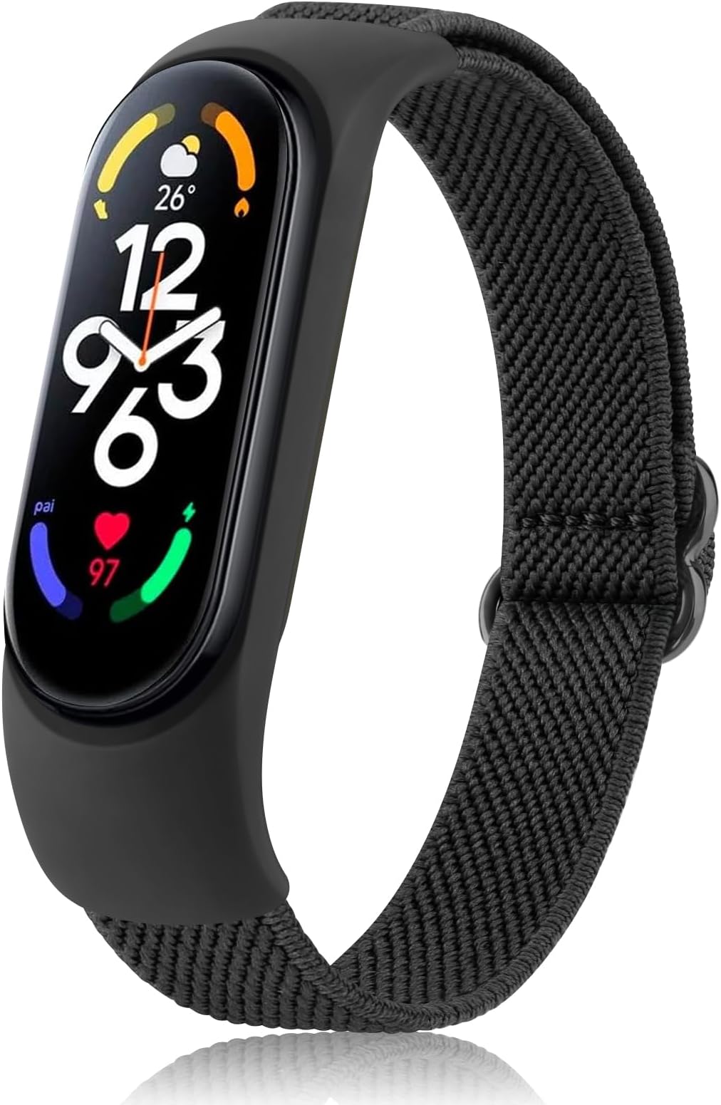 Wanme Bands for Xiaomi Mi Band 5/6 / 7 Strap Women Men, Soft Elastic Sport Strap Compatible with Amazfit Band 5 Replacement Bands Wristband Accessories