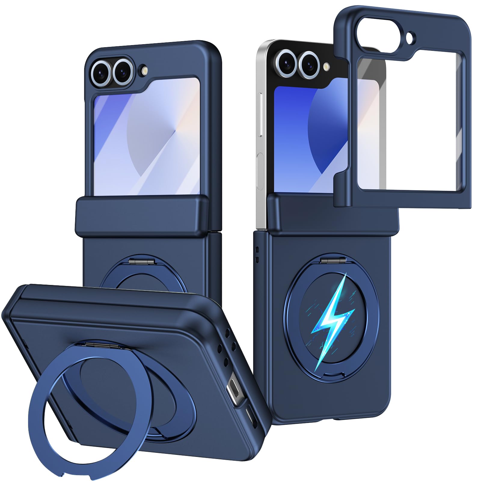 Étui magnétique pour Samsung Z Flip7 FE protégeant la charnière