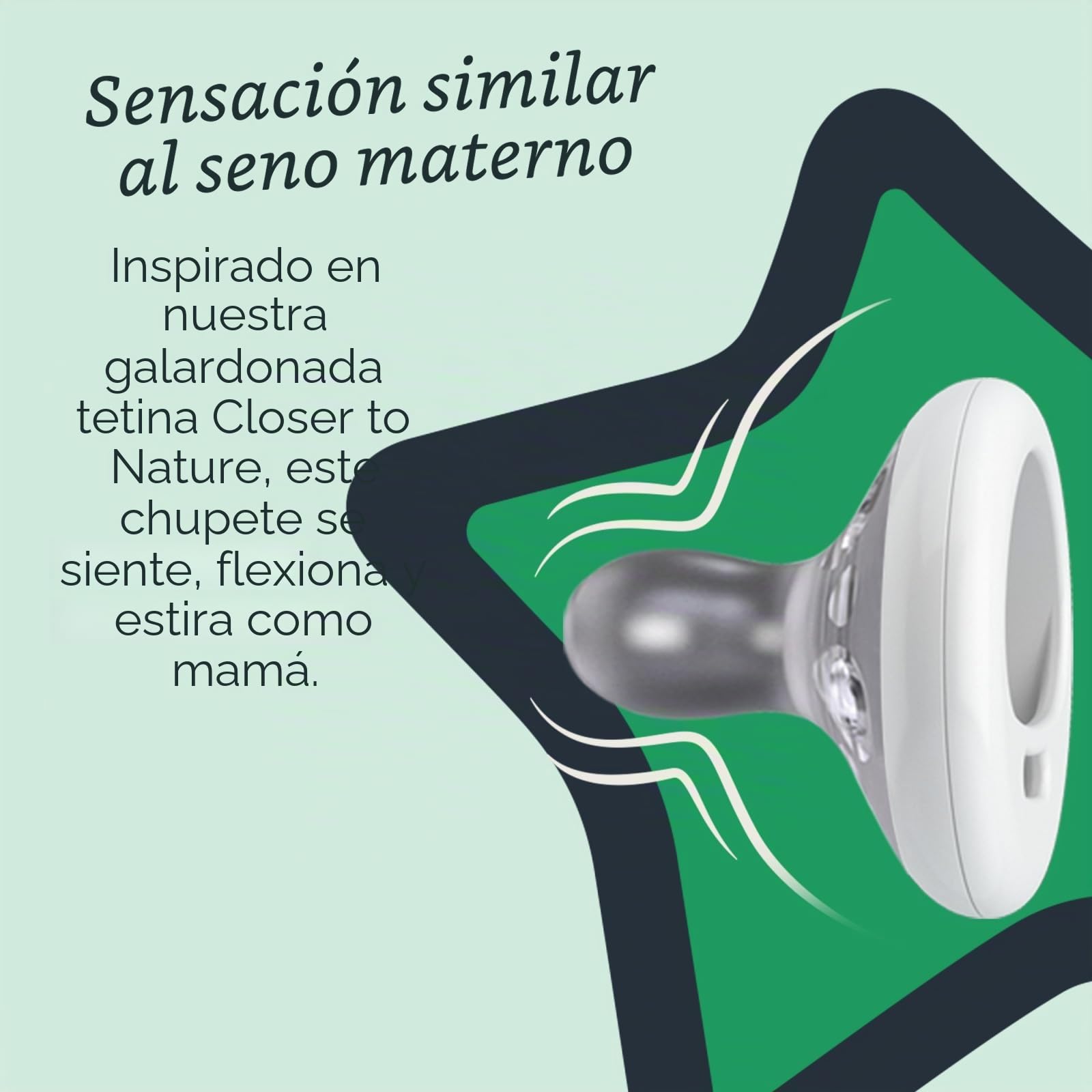 Tommee Tippee Breast-Like Pacifier, Skin-Like Texture, Symmetrical Design, BPA-Free Binkies, 0-6m, 4-Count