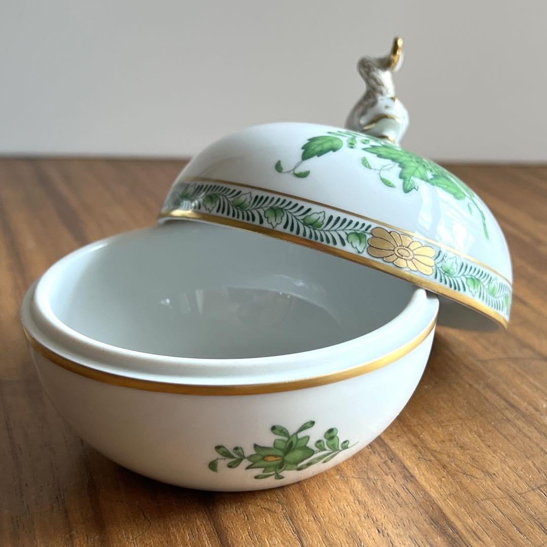 Amazon.co.jp: ヘレンド アポニーグリーン お菓子入れ ボックス 小物