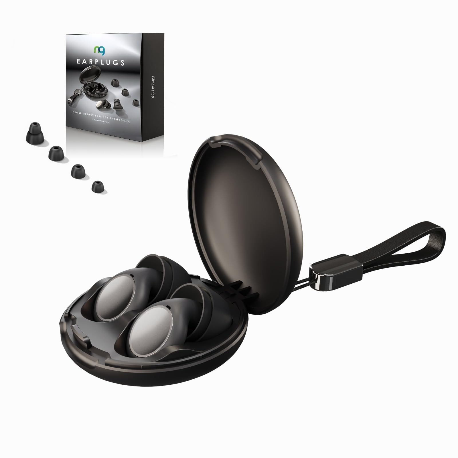 NG EarPlug – Waterproof Reusable Ear Plugs for Noise Reduction (25 dB) | IP68 Rated, Ideal for Swimming, Sleeping & Travel