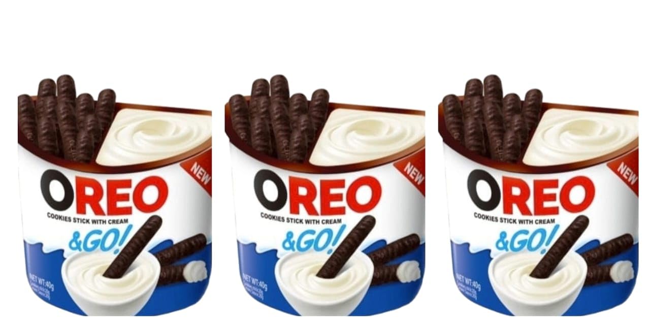 rhythm enterprises Oreos Cookies Stick with Cream – Pack of 3 (40g Each) | Crunchy Cookie & Cream Dip Cups | Ready-to-Eat Snack-picture-11