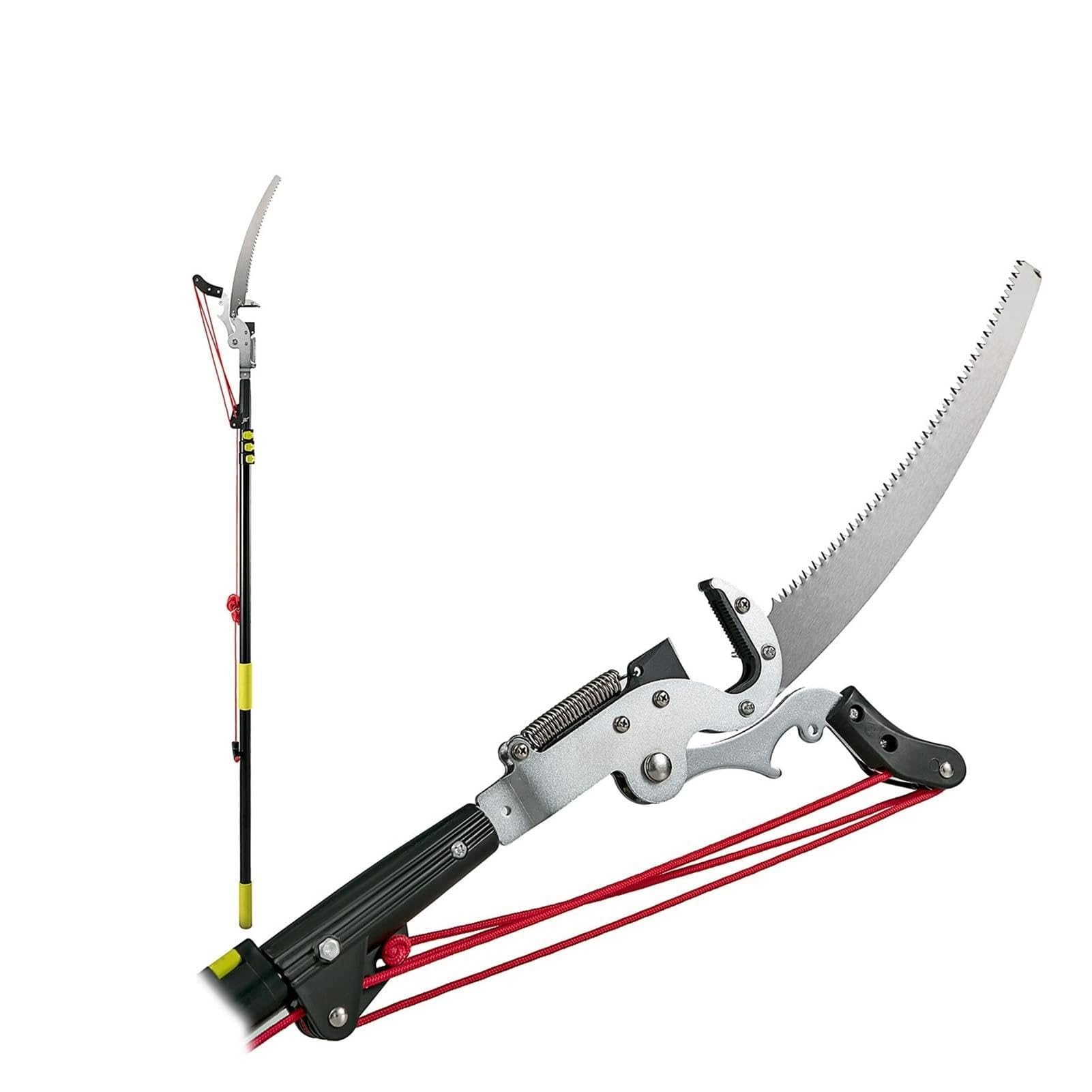 Podadora de poste de árbol 5.4-17.7 pies Engeneración extendible con hobsada de cuchilla de 3 lados Rama Ramer Rimer Loppers Herramienta de poda Para principiantes (hágalo usted mismo)
