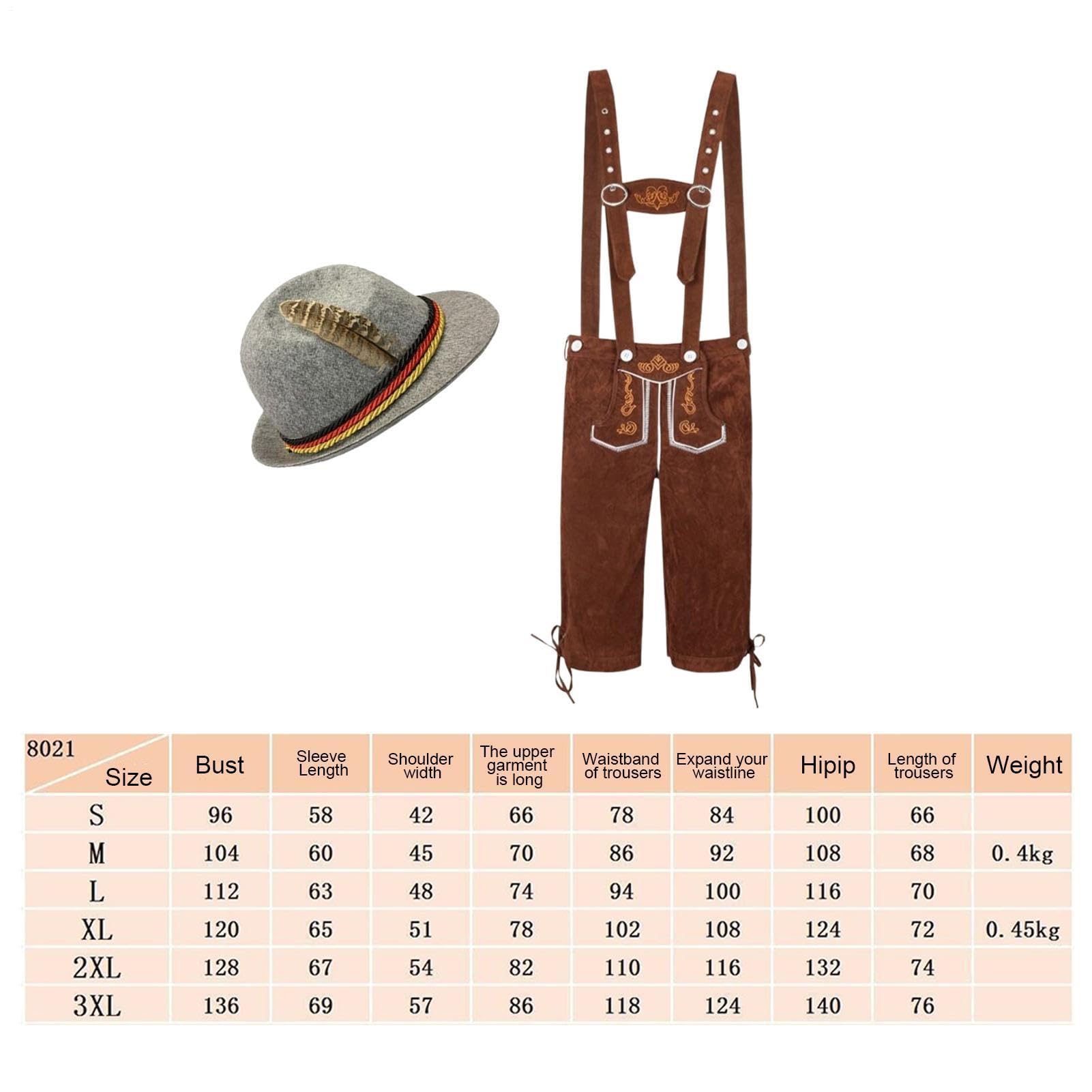 Costume tradizionale per festa della birra, pantaloni autentici in pelle di Lederhosen, abiti da festa alpina bavarese | Costume da uomo per feste Oktoberfest per padri, riunioni di famiglia, eventi