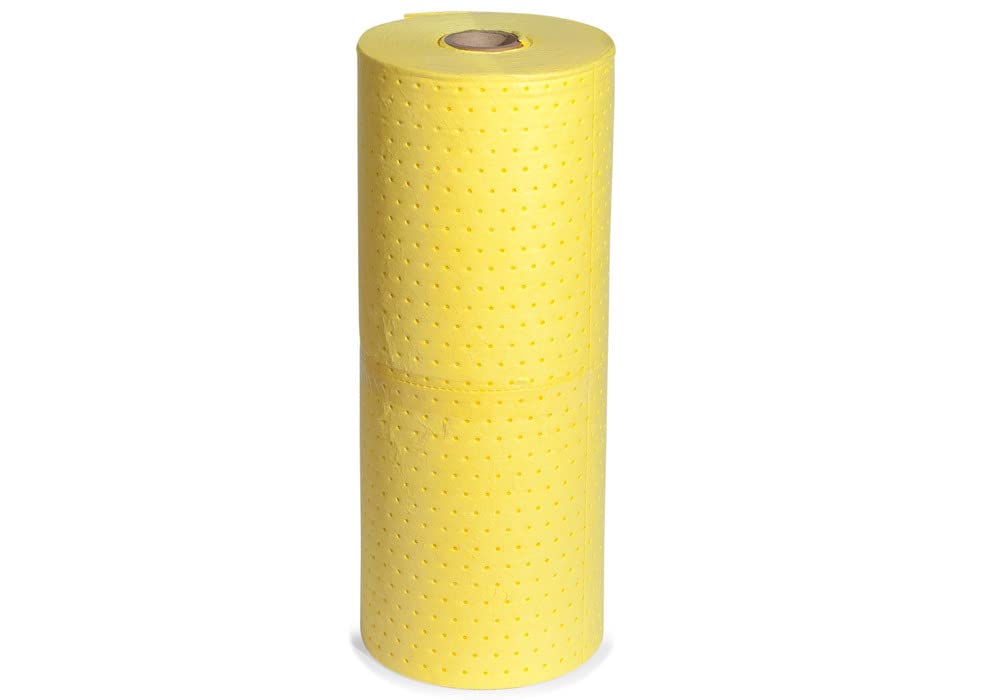 DENSORB Chemikalienbindemittel Vlies Rolle zum Aufsaugen, Economy Single, heavy, 76 cm x 45 m