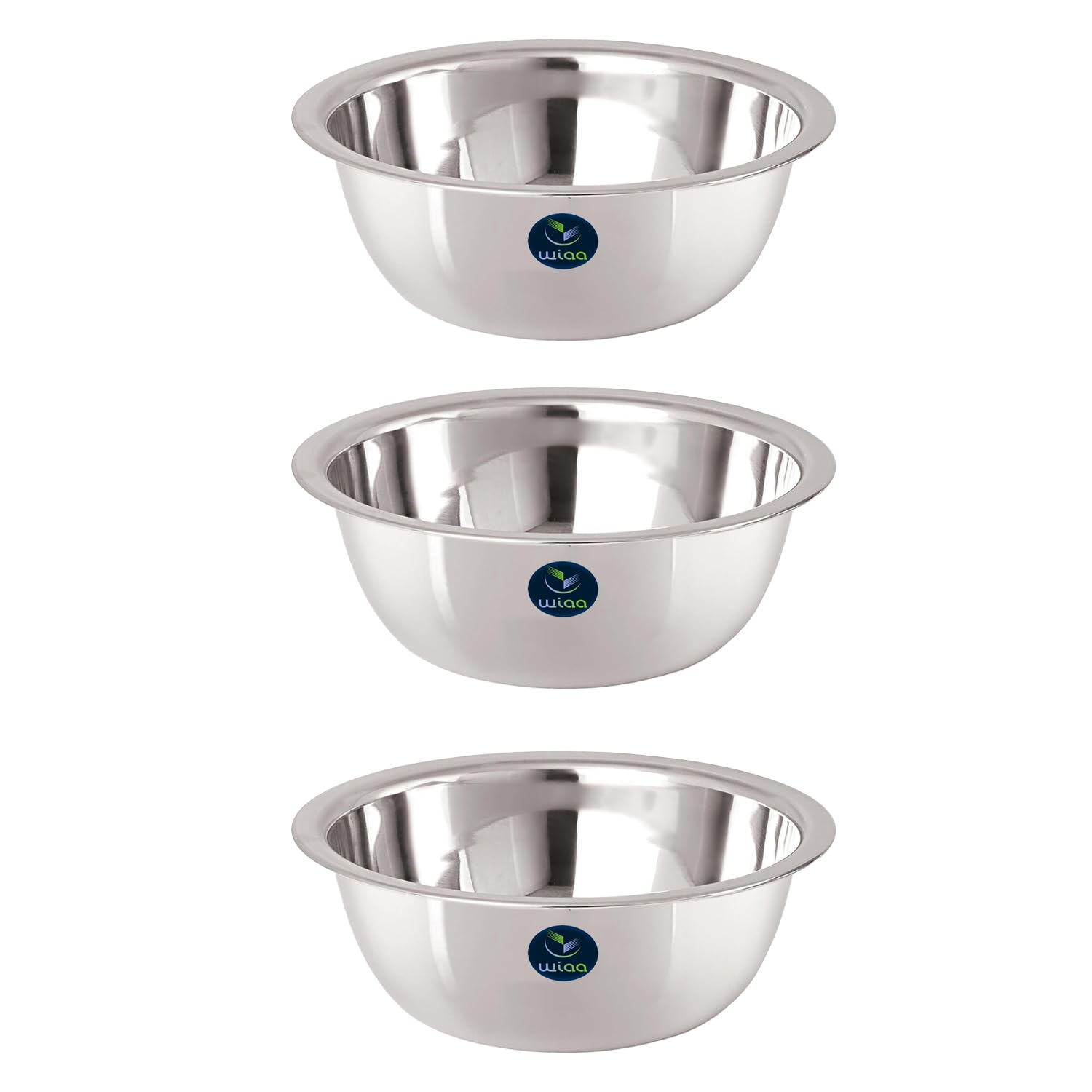Stainless Steel Mixing Bowl 1400ml | Food-Grade Steel | Lightweight Round Base Bowl | Stackable, Wide Rim, Multipurpose Kitchen Use (Pack of 1) — Amazon image 7