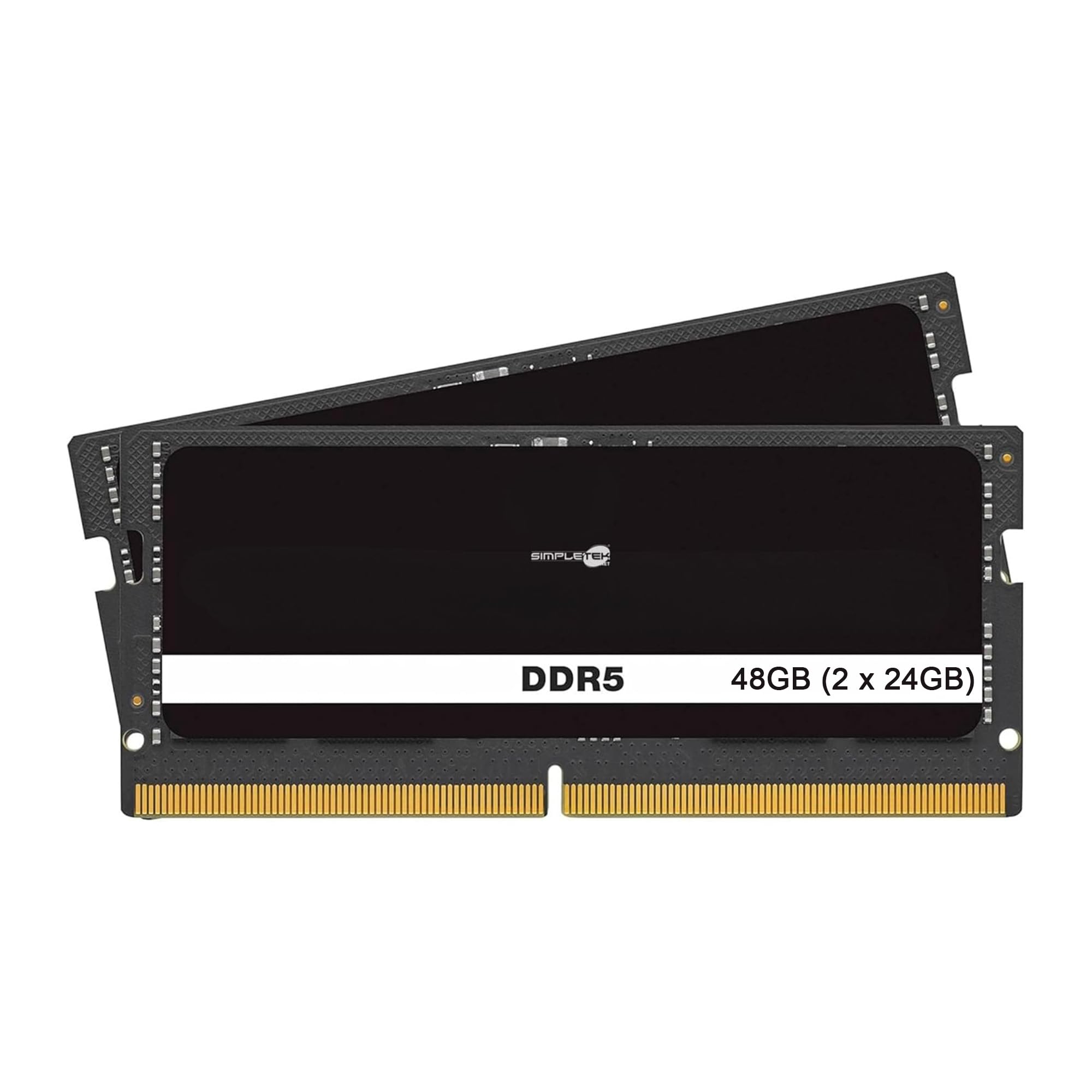 SIMPLETEK - 48GB (2x24GB) DDR5 SODIMM RAM Memory Kit - Speed 5600 MT/s, CL48, 1.1V - Upgrade for Laptop Gaming/PC/AiO