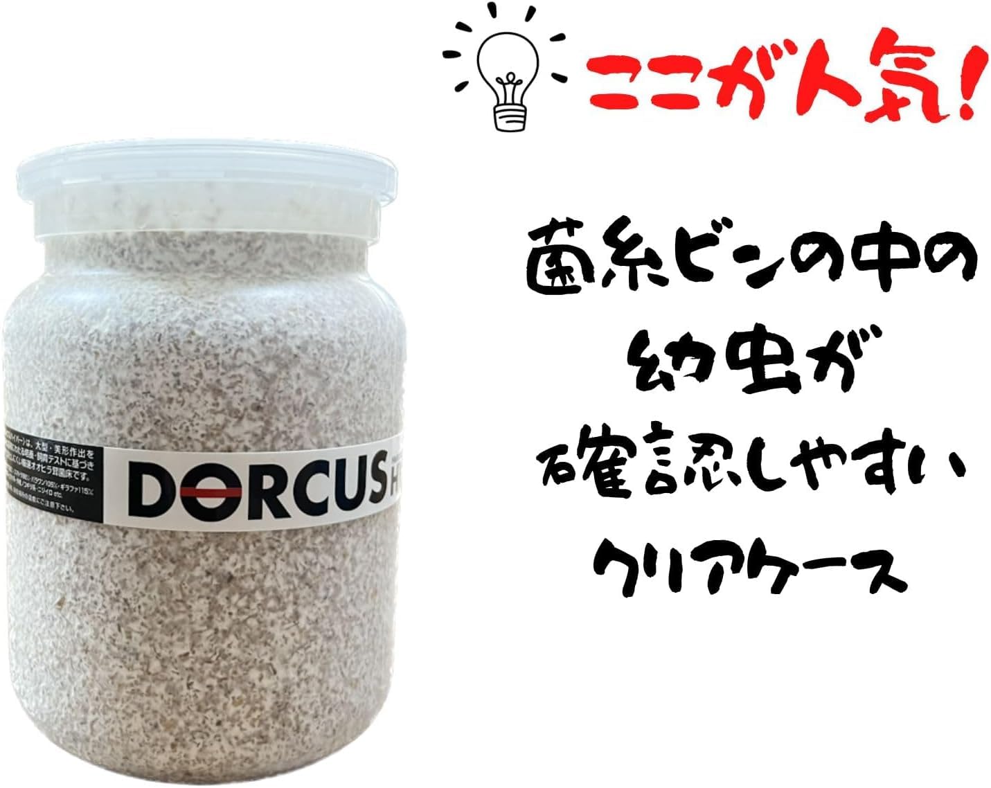 Amazon | 【3個セット】DORCUS 菌糸ビン オオヒラ茸菌 800cc クワガタ