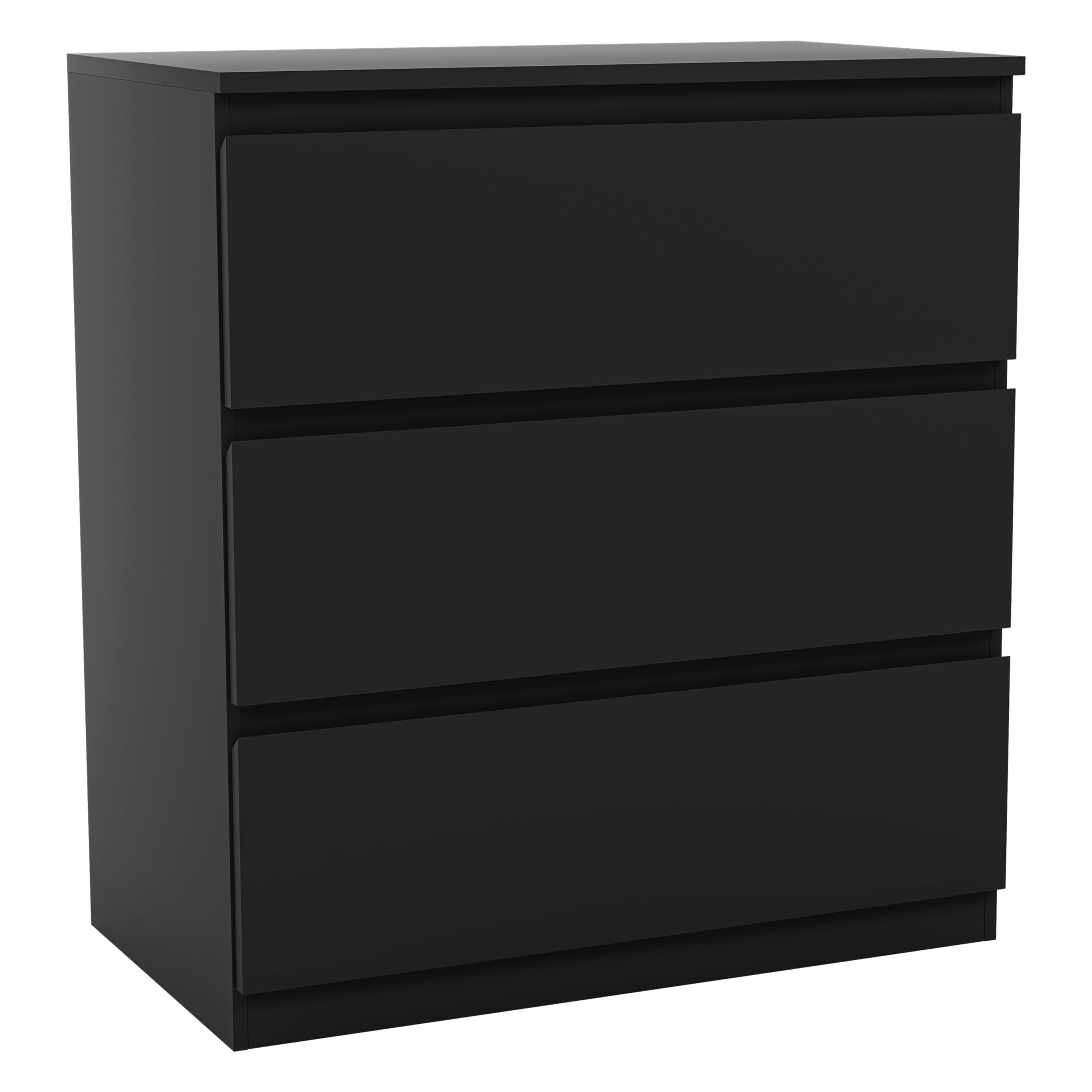 Vida Designs Denver Commode à tiroirs (Noir, 3 tiroirs)