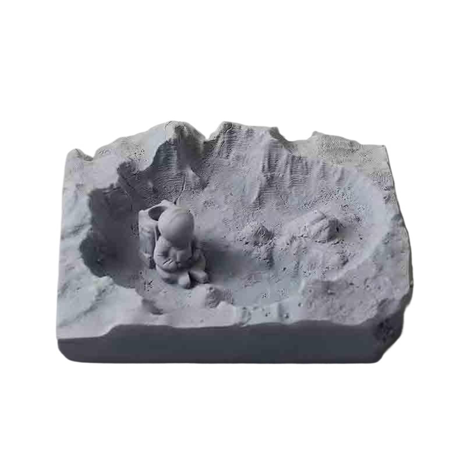 Zhaoj24-05 Cigar Ashtrays Trendy Ashtray For Home Use Living Room Hotel Guests Cement(Gris)
