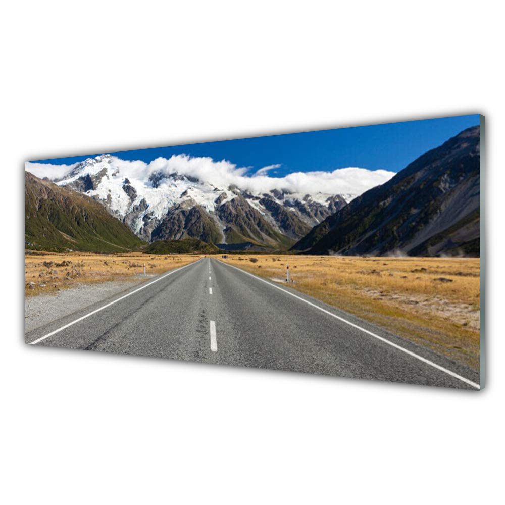 Tableau Mural Design Tulup en Verre Trempé 125x50cm - Finition Premium Paysage Montagneux
