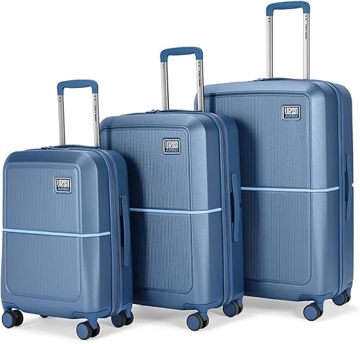 Urban Jungle by Safari, Trolley Bags Set of 3, Cabin, Medium & Large Luggage, Premium Hardside Polycarbonate Suitcase with...