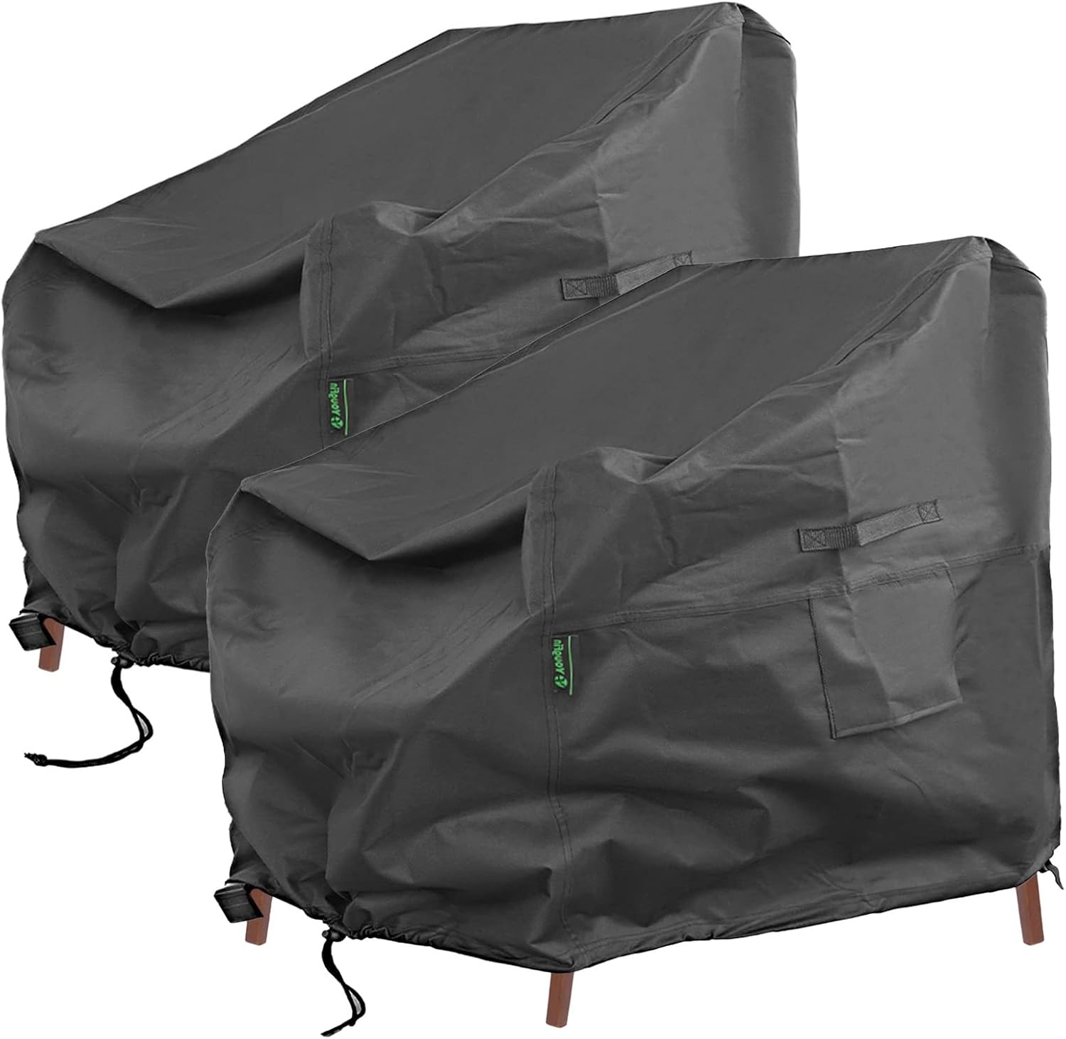 Yougfin 600D Outdoor Chair Covers, 2 Pack Lounge Chair Covers Waterproof, Heavy