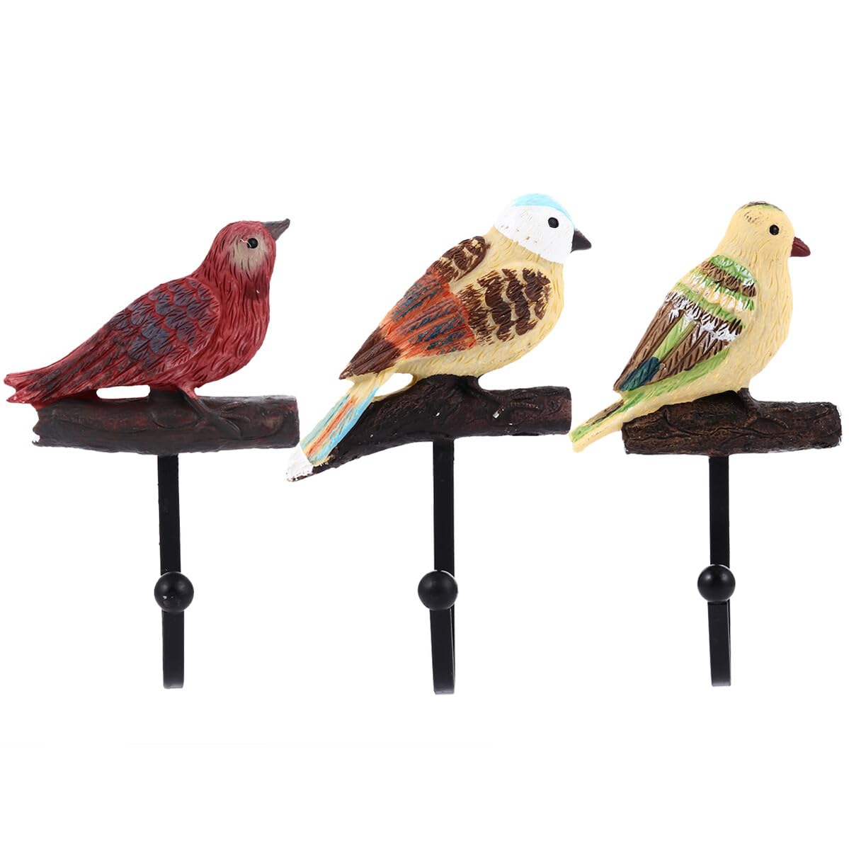 Crochets muraux oiseau en lot de 3 patères murales stables