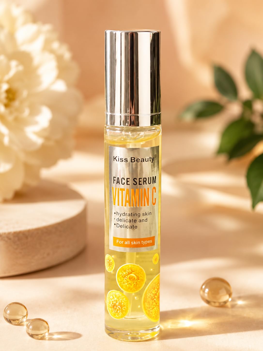 Kiss Beauty Vitamin C Face Serum for Glowing Skin | Hydrating & Moisturizing Facial Serum | Hyaluronic Acid & Panthenol | Suitable for All Skin Types | 35 ml-image-8