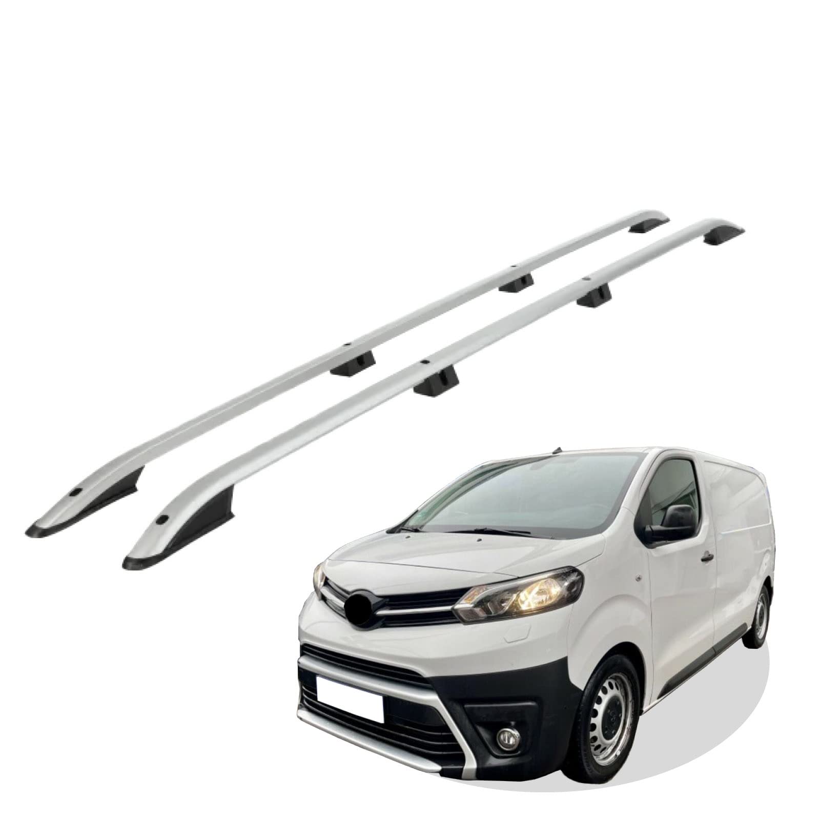 Dachreling passend für Toyota Proace Verso L2 mittel (MWB) Baujahr ab 2016 (Grau) mit ABE