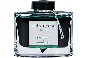 PILOT Iroshizuku Bottled Fountain Pen Ink, Shin-Ryoku, Forest Green