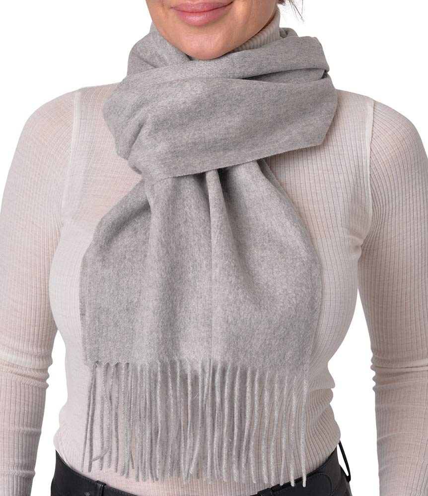 Weicher & warmer 100% Kaschmir Schal in vielen Farben - Hochwertiger & edler Cashmere Schal 100% für Damen & Herren XXL - Zeitlos und Klassisch - 35X200 cm
