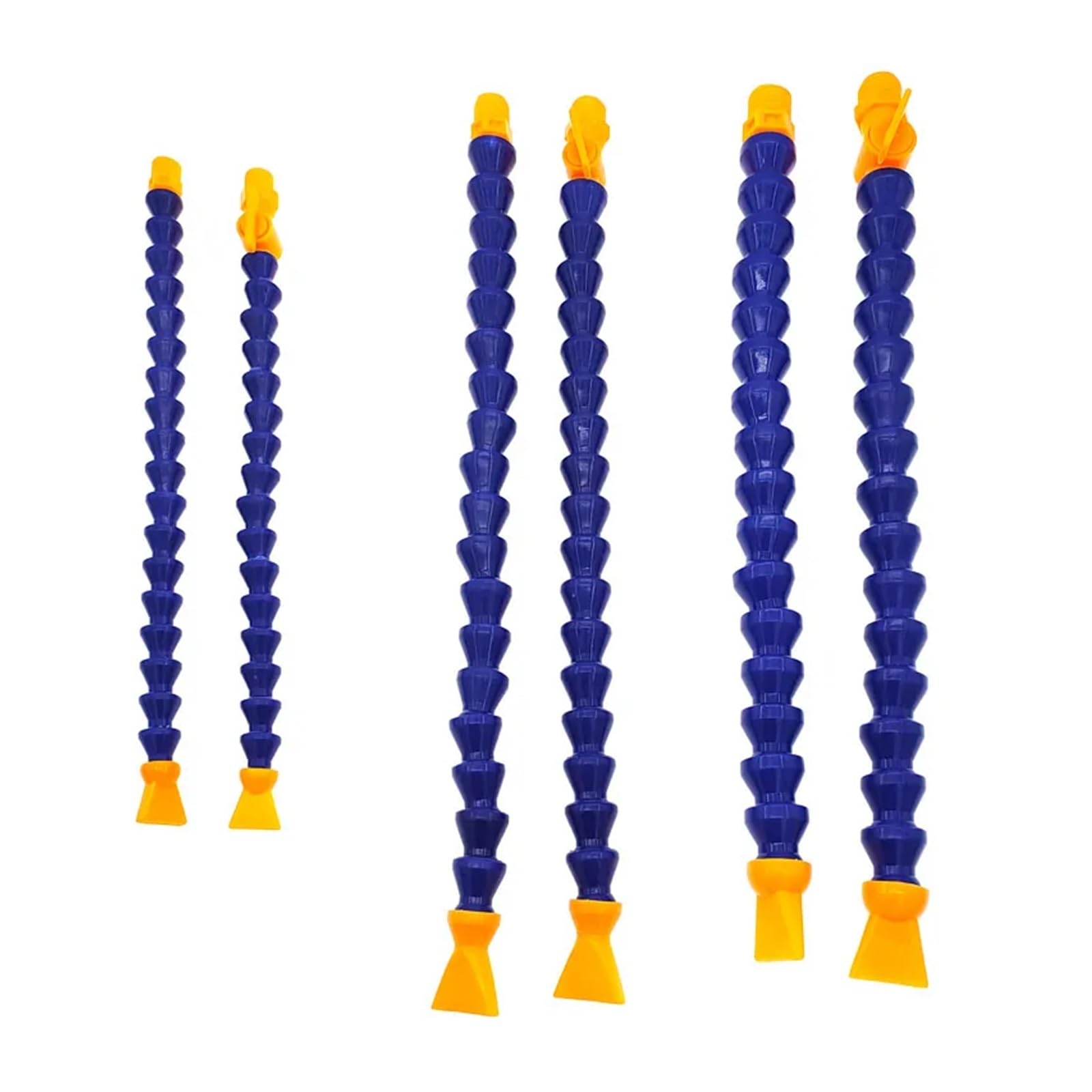 Tuyau flexible de liquide de refroidissement, 1/4 3/8 1/2 500 mm Buse ronde, tuyau de refroidissement d'eau d'huile en plastique flexible avec buse plate pour tuyau de refroidissement de fraiseuse CNC