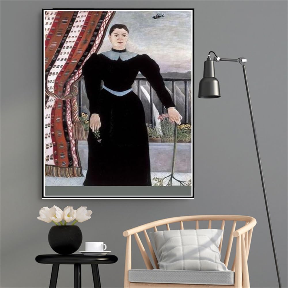 Amazon | アンリ・ルソーの絵画「女性の肖像」﹣フルラウンドドリル