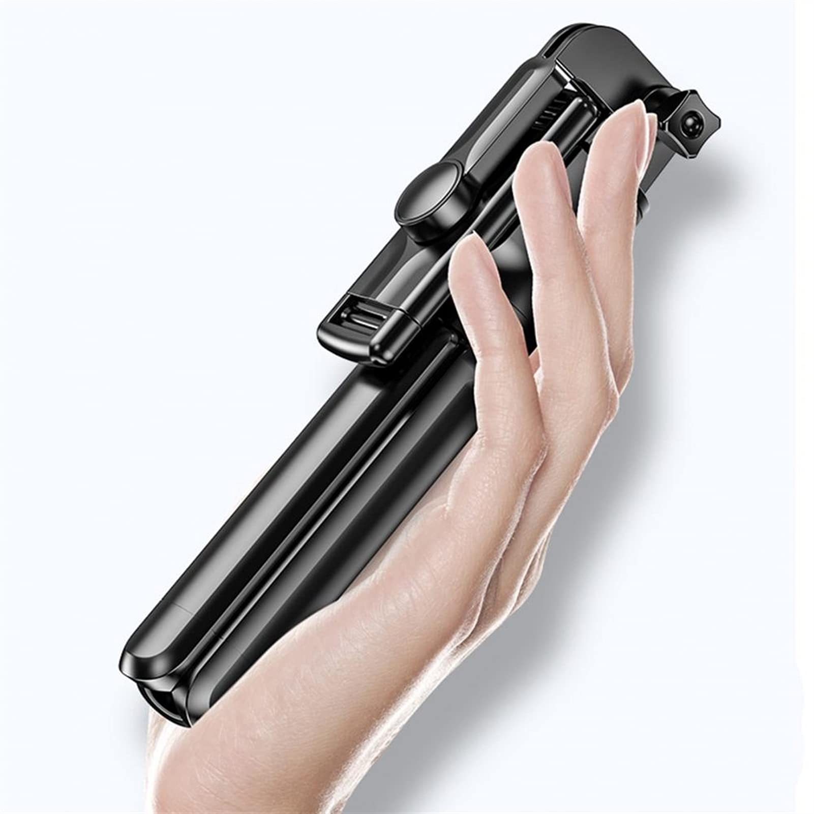 SCRUBY Portatile Senza Fili Bluetooth Selfie Stick Pieghevole Mini Treppiede Otturatore Telecomando Durevole Leggero