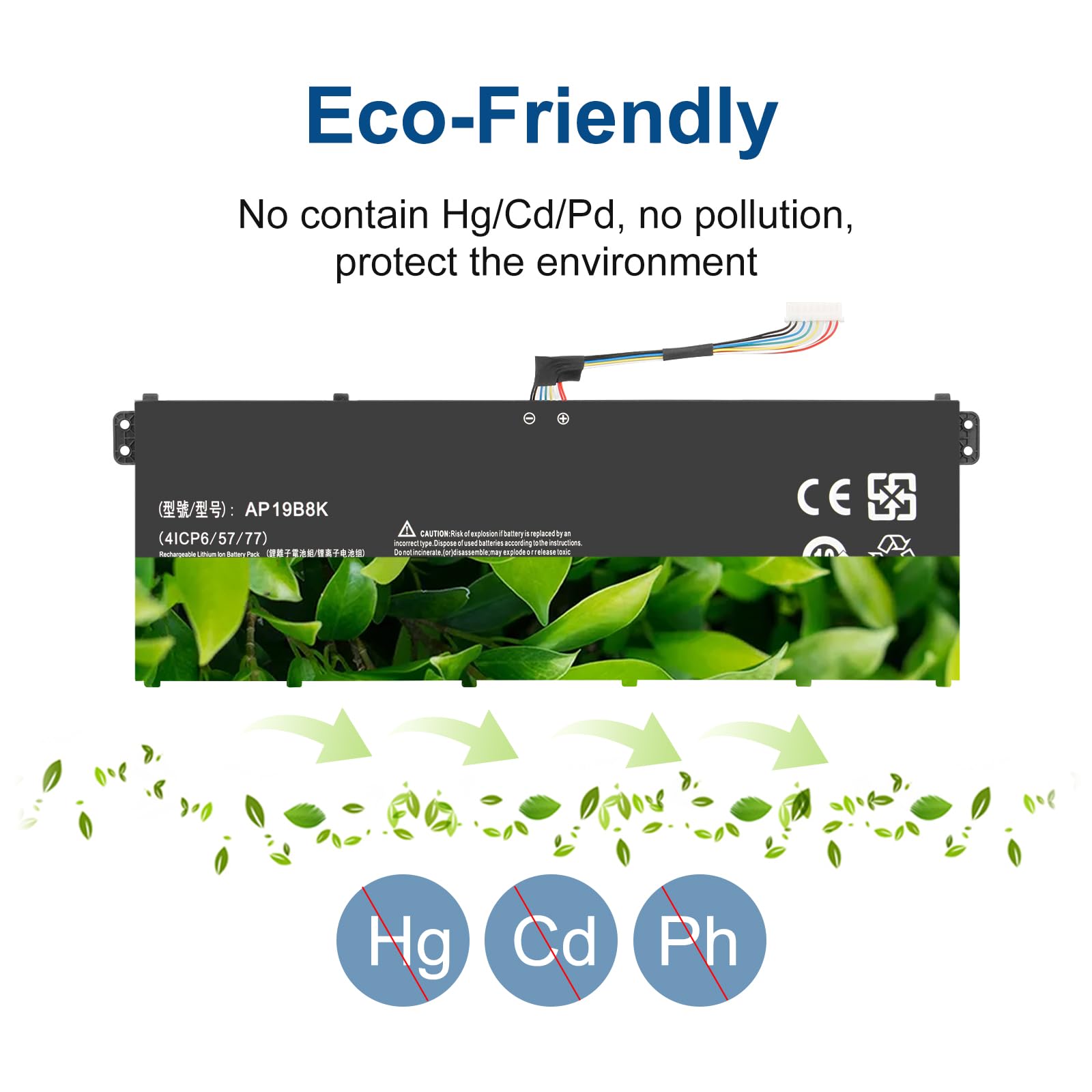 AP19B8K AP19B5K Battery for Acer Extensa 15 EX215-54 EX215-54G Aspire 3