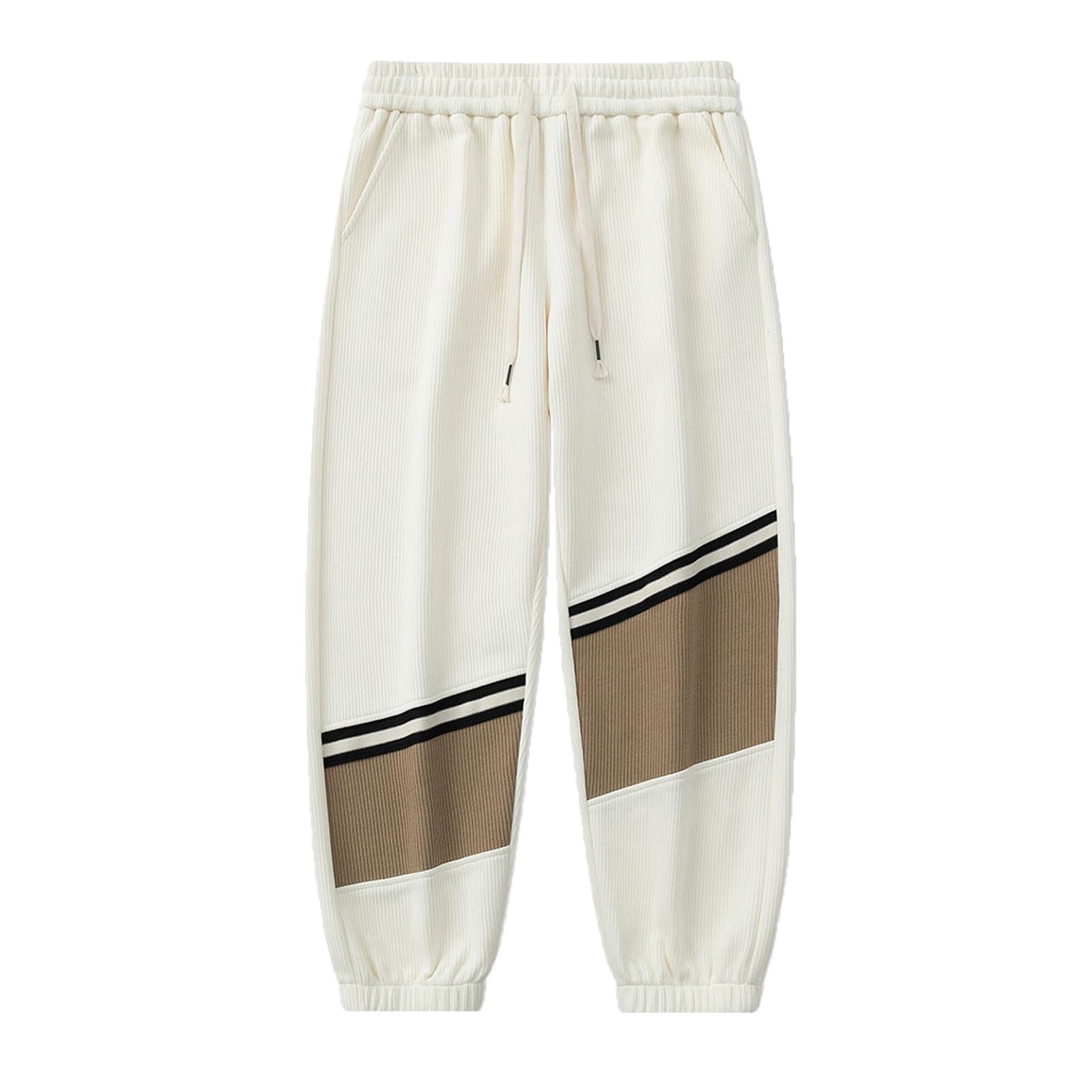 KONG JIMFAN Jogginghose Herren,Herren Trainingshose Langgröße Jogging Hose Elastischer Bund mit Kordelzug Turnhose Taschen Baumwolle Loose Sweathose Gym Arbeitshosen Männer Laufbekleidung