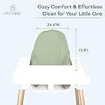 Nibble And Rest Highchair Coussin pour Coussion gonflable, Compatible pour IKEA Chaise haute Antilop, Accessoires de chaise haute, Stain-Proof,Lavable & Coussin essuyable (Coussin) NOT Inclus(âge)