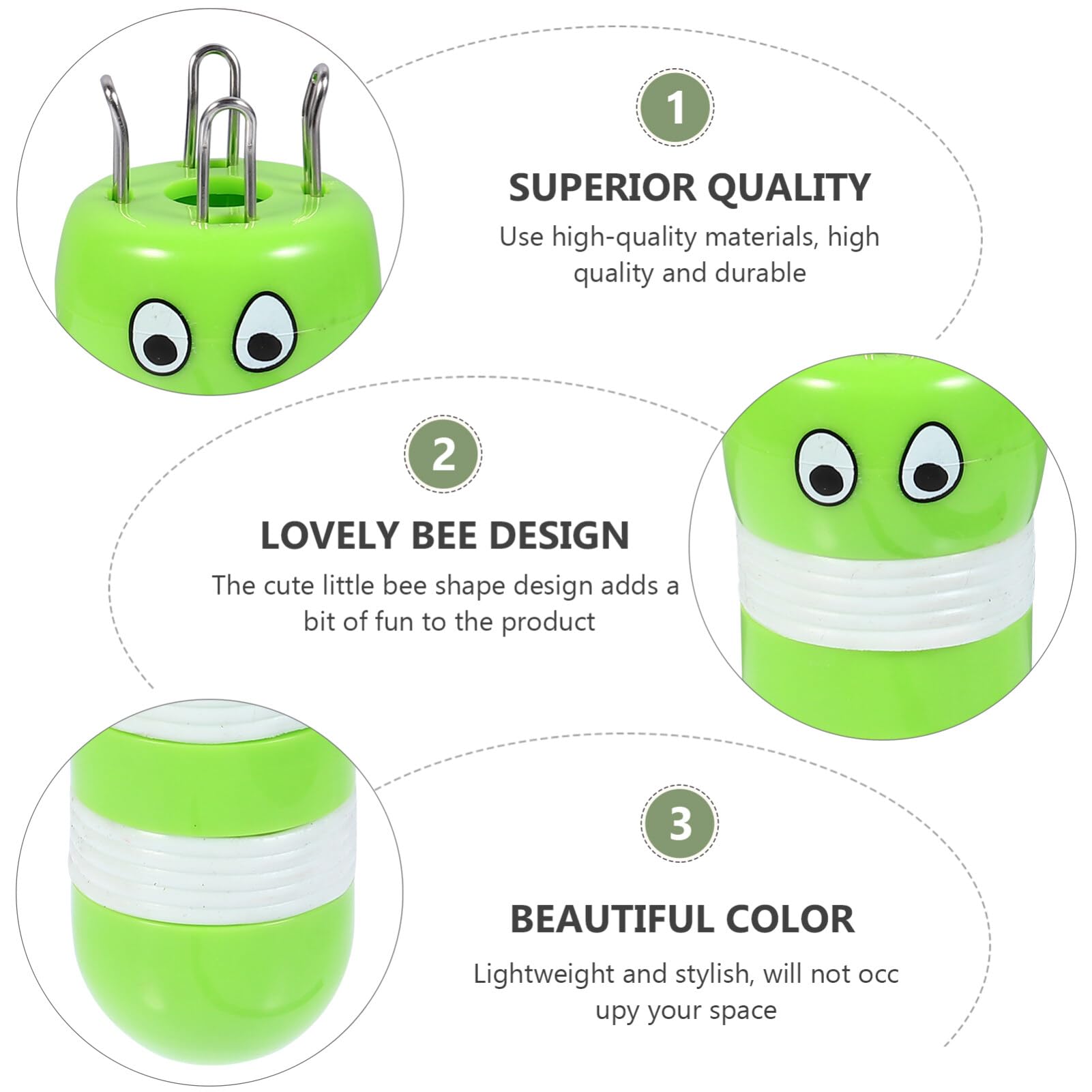 HEALLILY Bee Shaped Rope Knitter French Knitter Sweater Stitch Needle DIY Knitting Tool for Bracelets Scarves Hair Ropes Compact Lightweight - Image 4