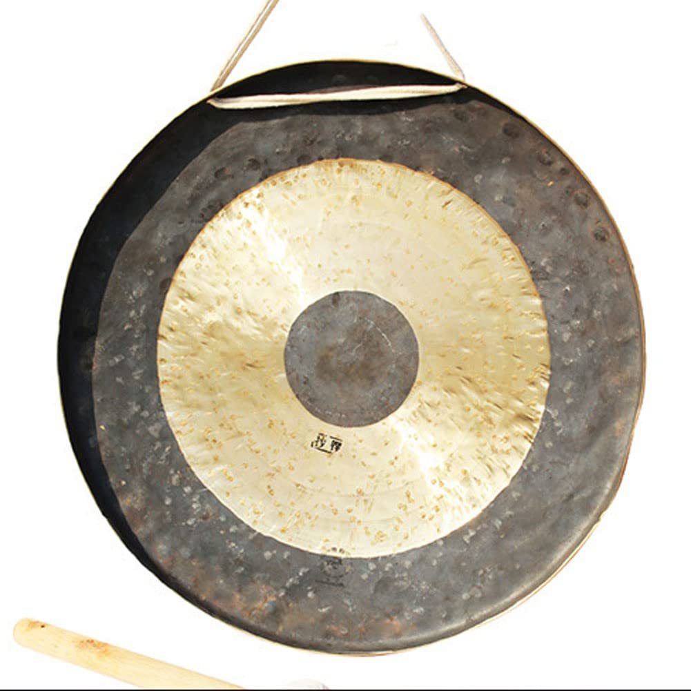 Gong Tibetano Gong Tibetano Grande Gong Tibetano Piccolo Include Martello e Cordino per Gong/Autentico Gong Cinese/Focus on Tone/qualità Fatta a Mano selezionata/Ottimo per la casa o L'Ufficio