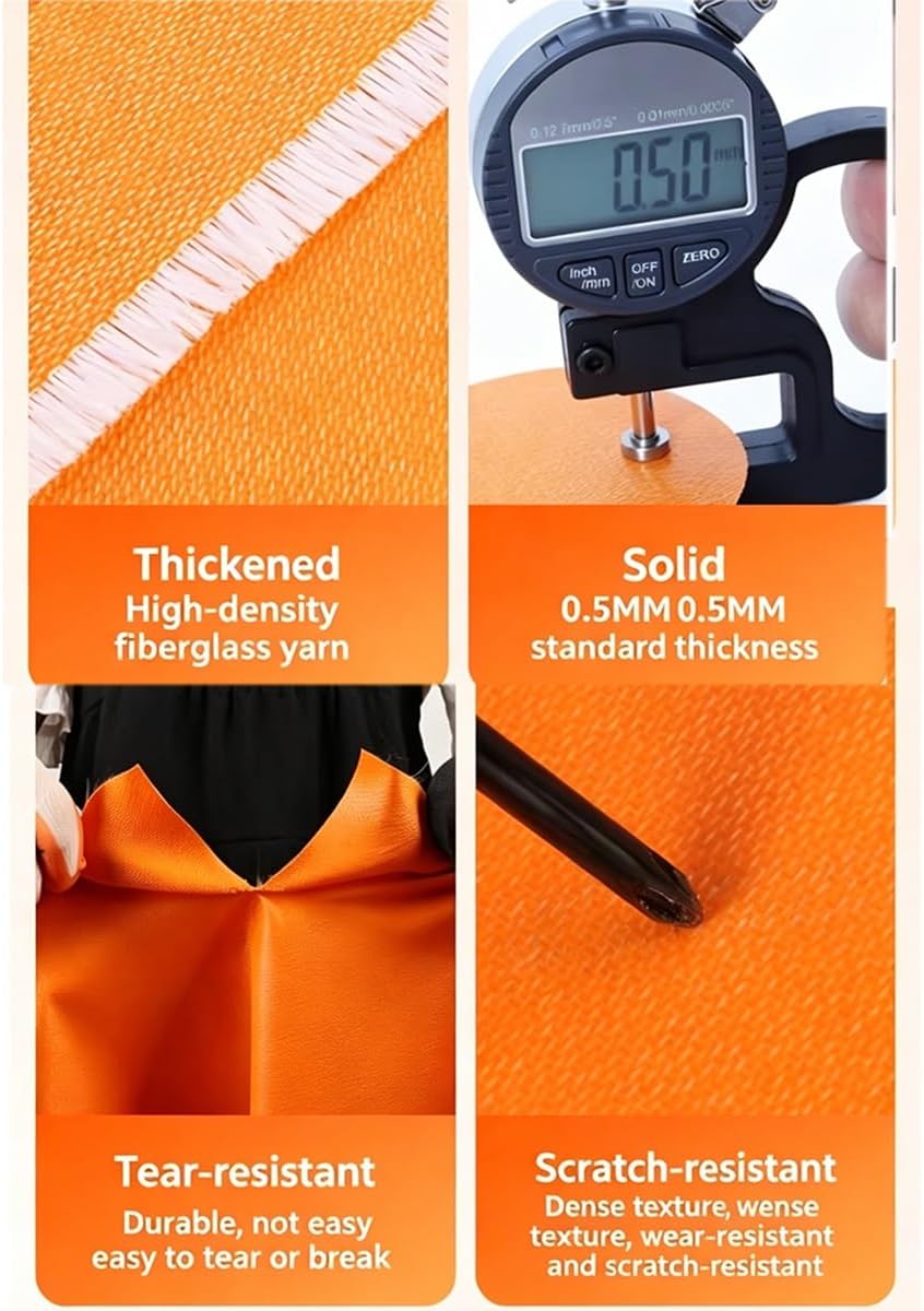 Welding Blankets, Fiberglass Welding Blanket 750 GSM, Fire Retardant Welding Curtain Tarp With Grommets, Waterproof Heat Resistant Spark Protection For Welding Grinding(5.8X11.8M)