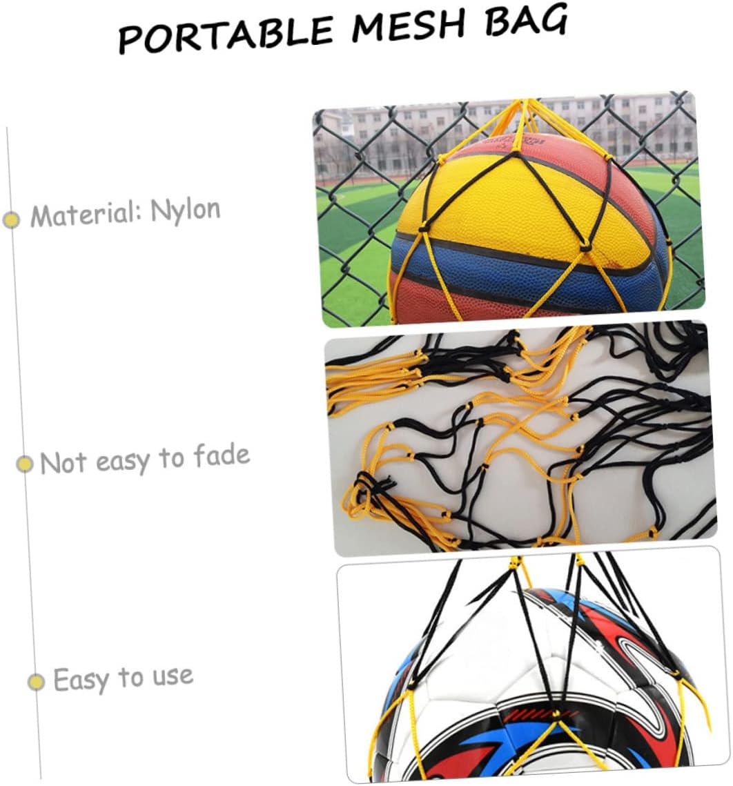Basketball Net Bag Mesh Ball Bag Soccer Bags Bag Mesh Sports Duffels Ball Storage Rack Single Bags for