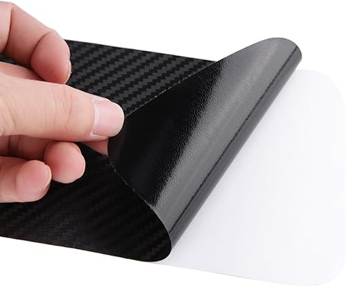 Miniatura 6 de Keenso - Protector adhesivo para parachoques trasero, protector de parachoques trasero autoadhesivo, tira protectora para umbral de puerta trasera