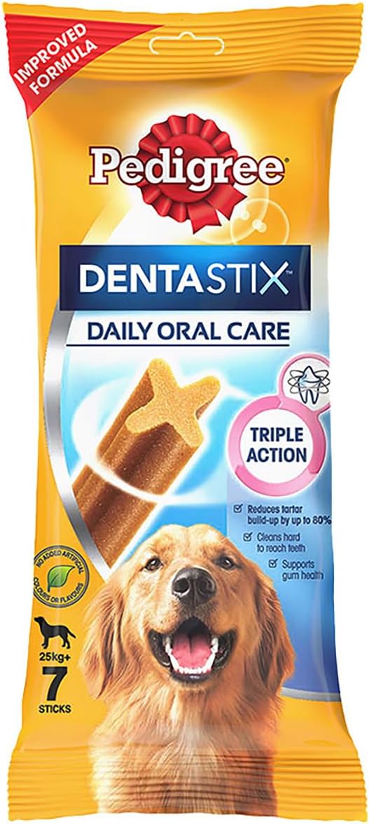 Dentastix Oral Care Dog Treat, Adult Large Breed (25+ kg), 270 g, Recommended by Vets, Supports Gum Health, Reduces Risk of Gum diseases