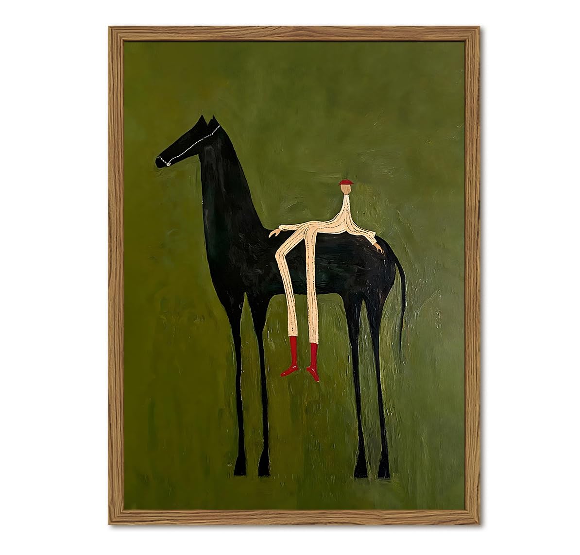 Abstract Western Cowboy Canvas Wall Art