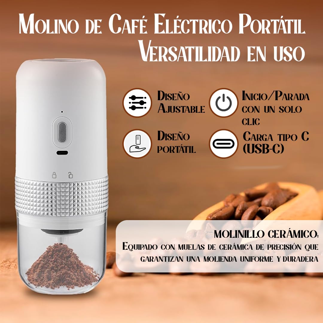 Pack Degustación BITOL | 4 Cafés de Especialidad 100% Arábica de Origen Único 4 x 125 gr + Molinillo Manual | Notas de Chocolate, Caramelo, Frutos Secos | Dulzura Natural | Equilibrado