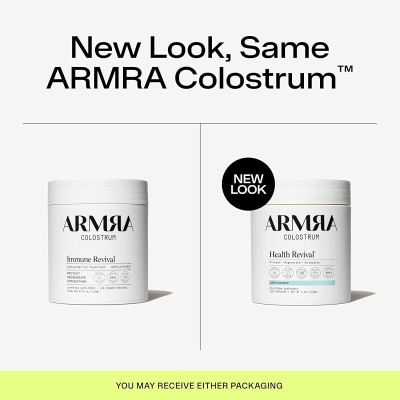 ARMRA Colostrum Powder, Unflavored, 120 Serving Jar image 2