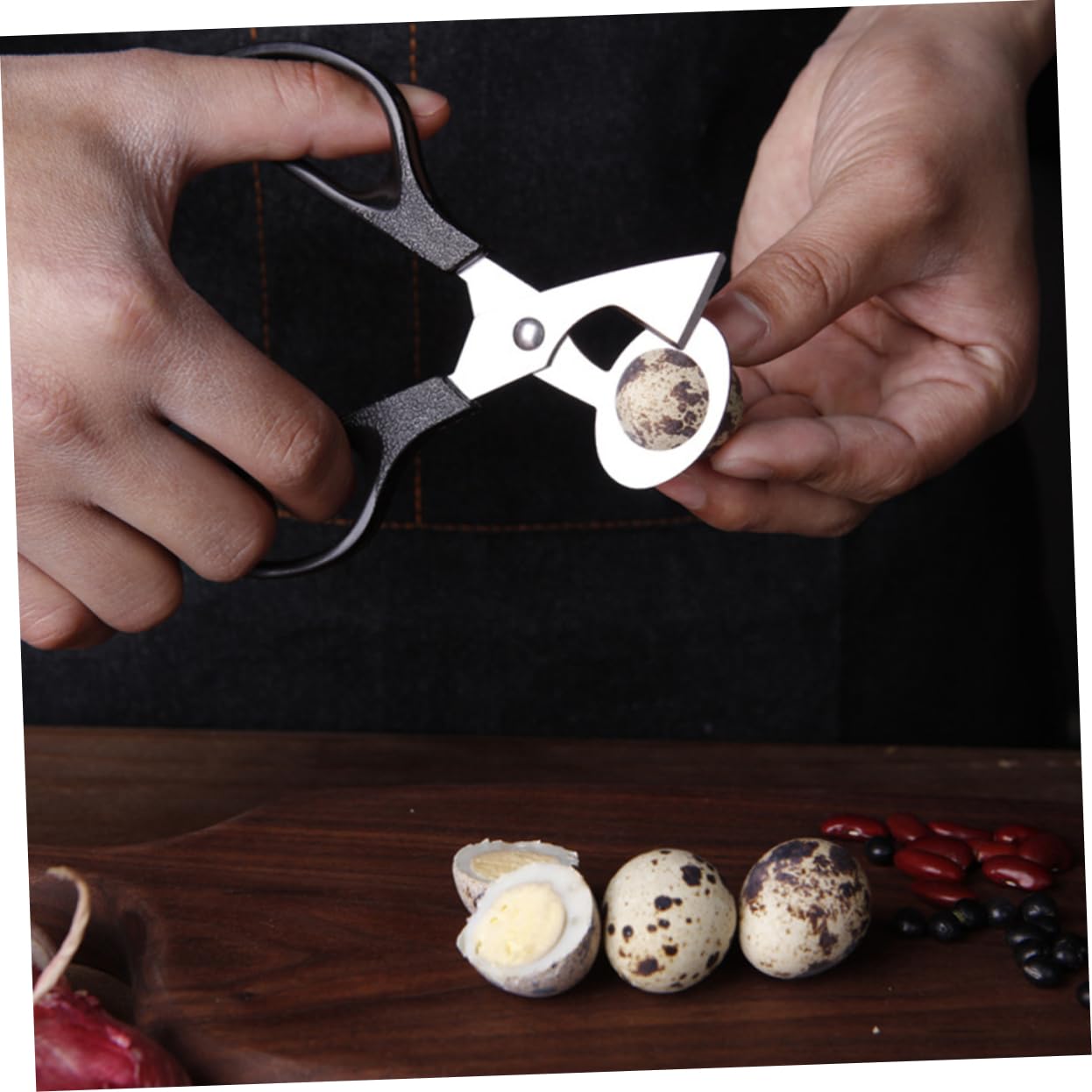 ABOOFAN 2Pcs Quail Cutters Sharp Stainless Steel Scissors for Opening Comfortable Handles for Home Kitchen Use Quail Egg Cracker Tool