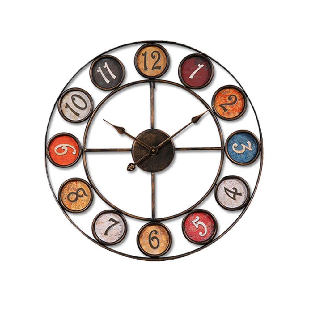 Horloge murale en fer forgé montre de salon design moderne