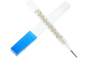 MAGICLULU Glass Thermometer Armpit or Oral Use Fast Reading Fast Result
