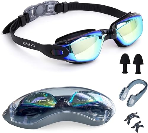 Gafas de natación antivaho sin fugas, protección completa para adultos, hombres, mujeres y jóvenes