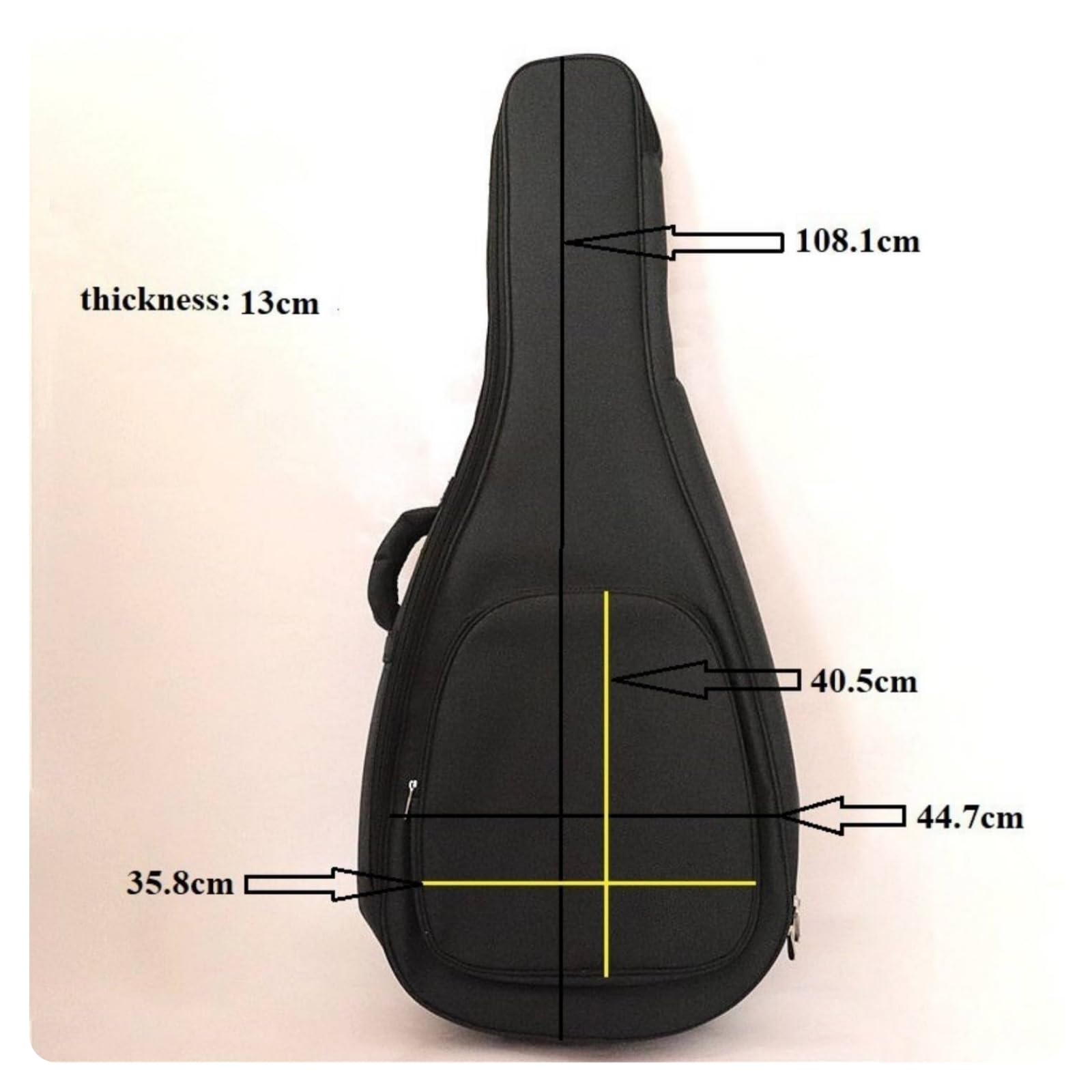 Funda Guitarra con Bolsillo Acolchada Reforzada para Viajes