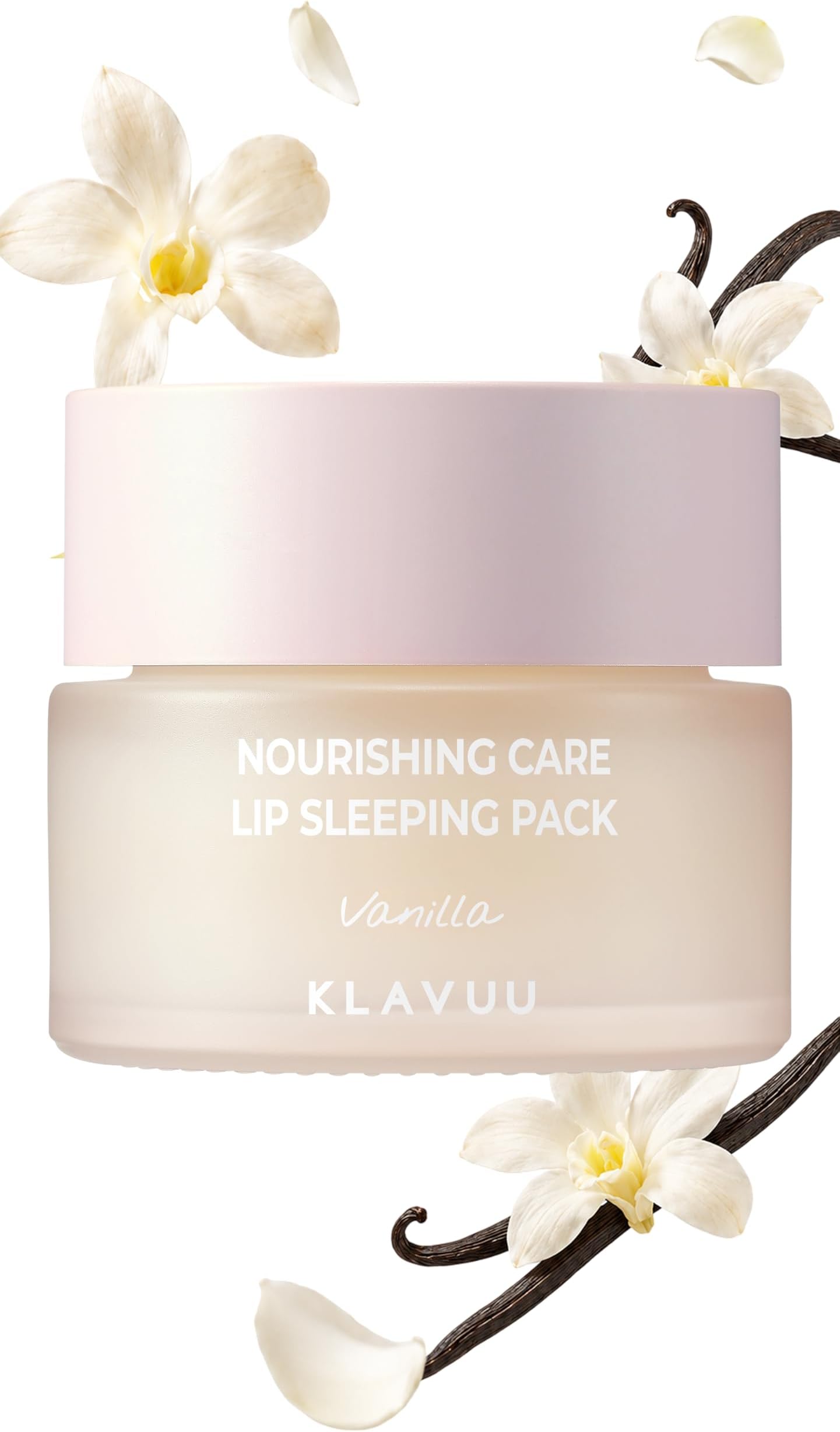 Klavuu Lip Mask Overnight (0.7oz) - Lip Moisturizer & Treatment for Very Dry, Lip Sleeping Mask, Chapped Lips, Korean Deep Hydrating Lip Balm with Vanilla, Gentle Exfoliating