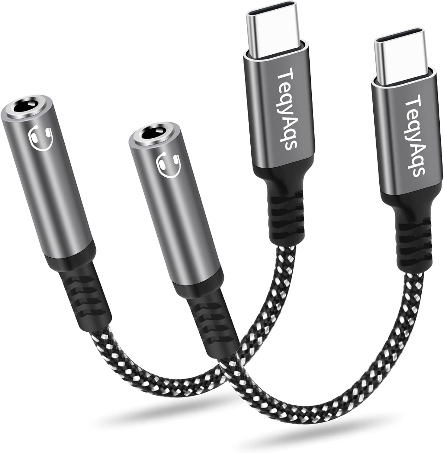 USB Type C to 3.5mm Female Headphone Jack Adapter, (2-Pack) USB C to Aux Audio Dongle Cable Cord Compatible with iPhone 15/15 Plus/Pro/Pro Max, iPad Pro, Samsung Galaxy S23/S23/S22/S21Ultra, MacBook USB Type C to 3.5mm Female Headphone Jack Adapter, (2-Pack) USB C to Aux Audio Dongle Cable Cord Compatible with iPhone 15/15 Plus/Pro/Pro Max, iPad Pro, Samsung Galaxy S23/S23/S22/S21Ultra, MacBook