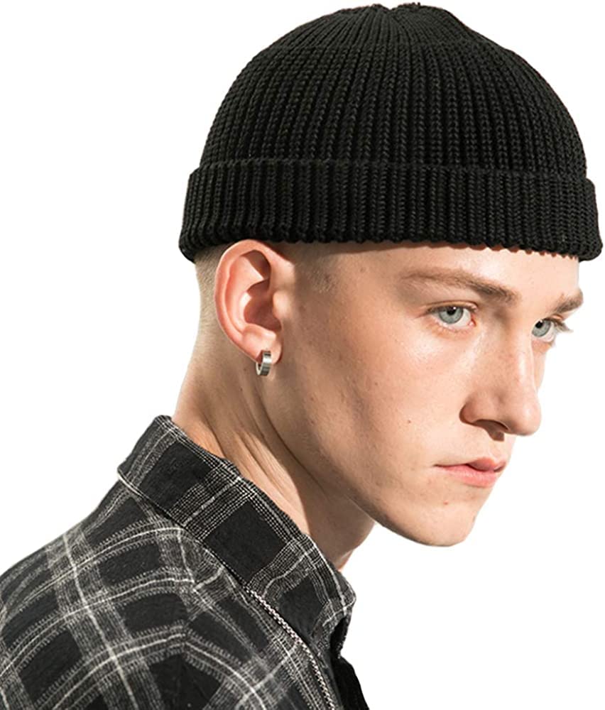 Amazon.co.jp: ロールキャッメンズニットキャップ フィッシャーマン