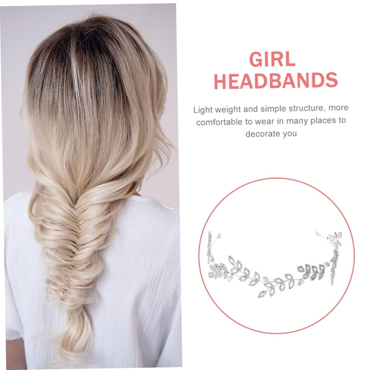 VICASKY 3 Pezzi Banca Del Matrimonio Fascia Bride Headband Women Hairband Accessori Per Per Fasce Eleganti Per Donne
