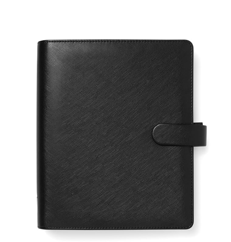Filofax Saffiano A5 Organiser - Black